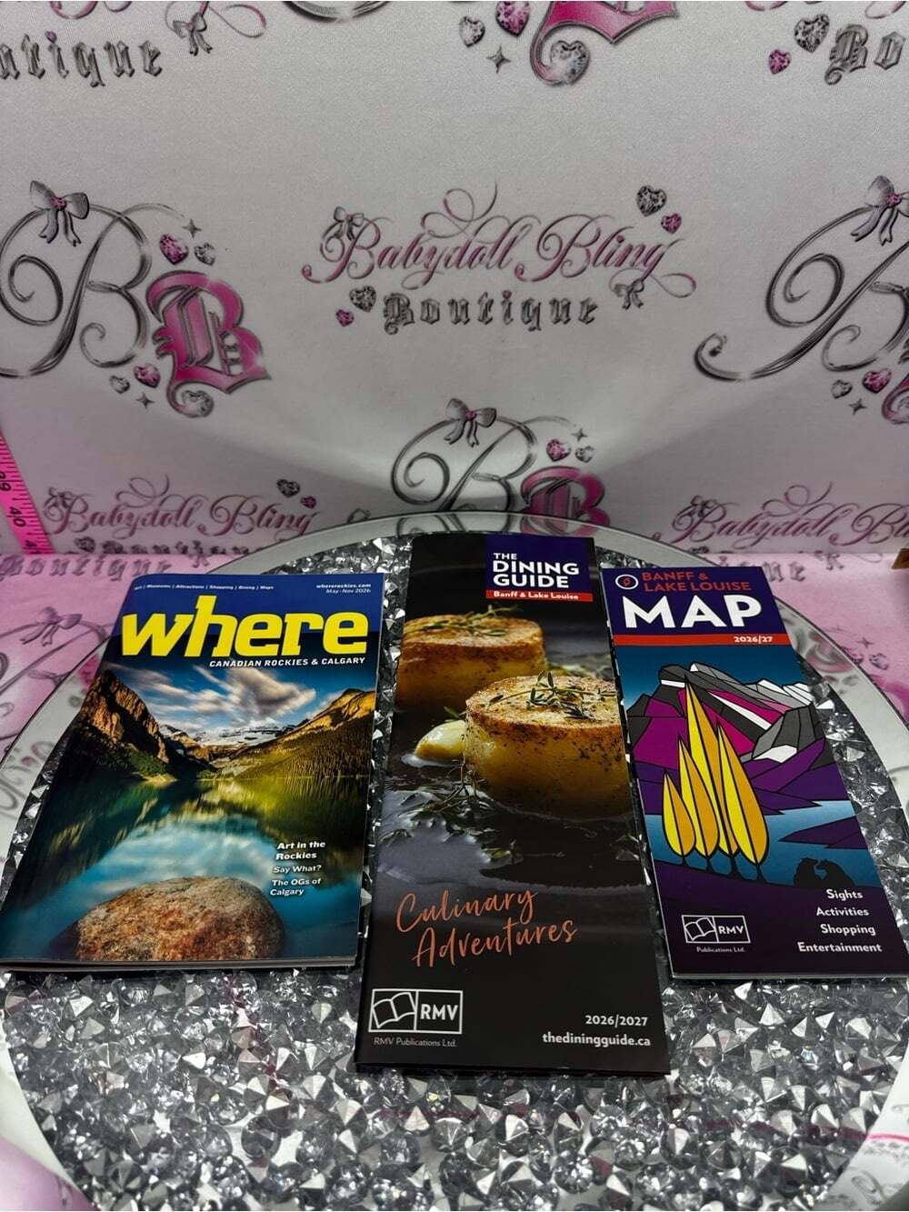 3 Banff brochure pack 2026 Dining Guide Culinary Adventures map collectible